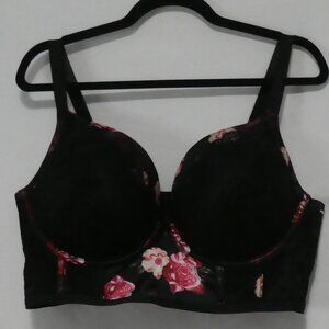 TORRID CURVE | 40 DDD | Black Lace | Floral Supportive Bra